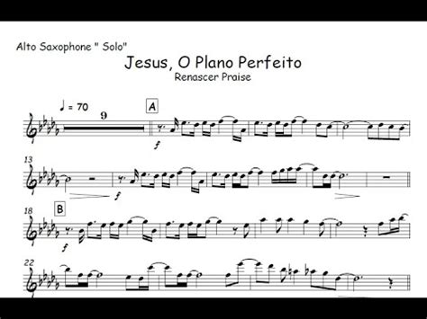 Jesus O Plano Perfeito Cifra - Jesus, o Plano Perfeito- Renascer Praise 🎺Partitura Melódica 🎹Arranjo🎺 ...