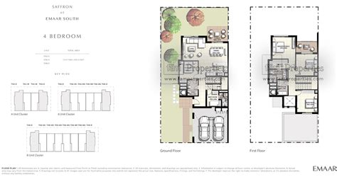 Floor Plans Saffron Emaar South By Emaar