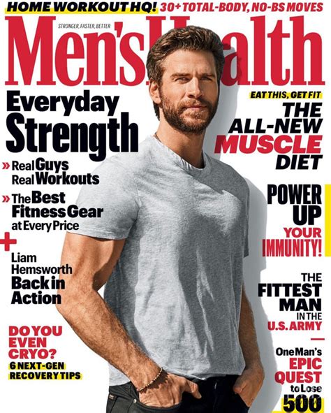 Cover Of Men S Health USA With Liam Hemsworth May 2020 ID 55623