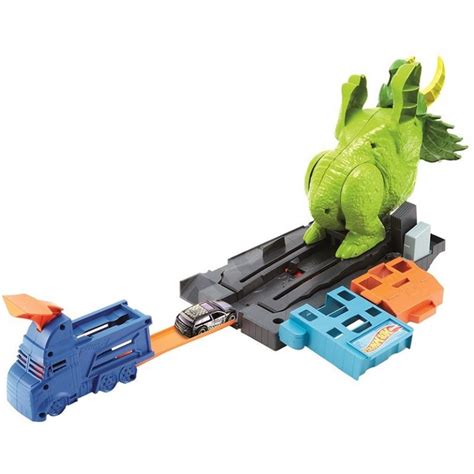 Hot Wheels GBF Triceratops Play Set Launcher Vehicle Top Toys