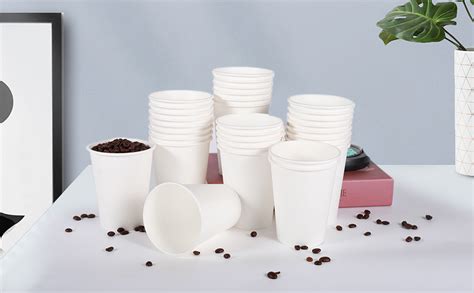 Wuhuixoz 240 Pack 12oz Disposable Paper Cups Paper Coffee Cups Hot