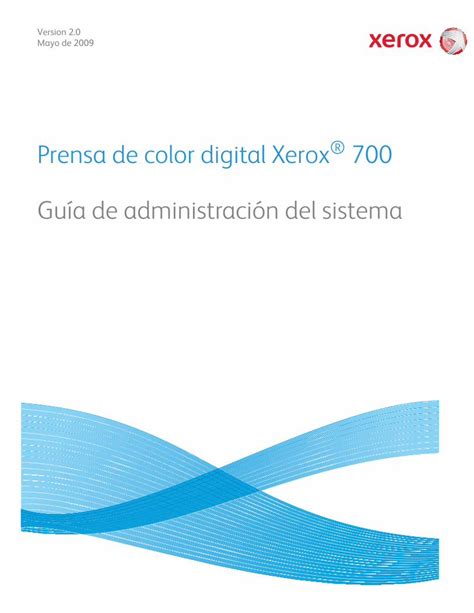 PDF Prensa de color digital Xerox 700 Guía de download support xerox