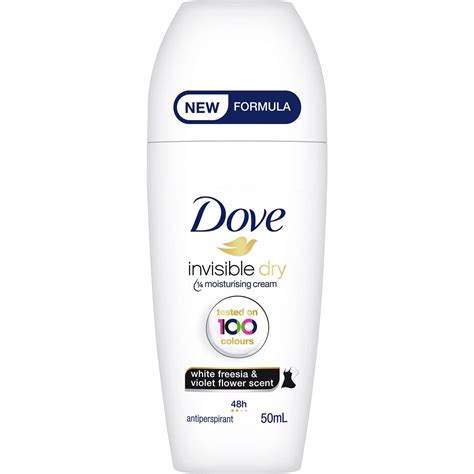 Dove Womens Roll On Deodorant Invisible Dry 50ml Woolworths