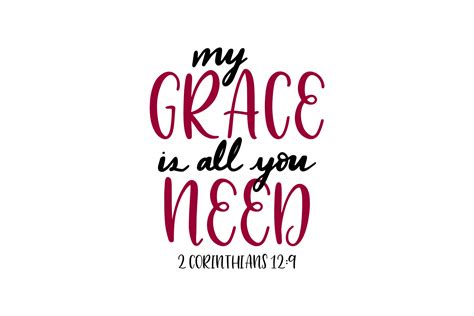 My Grace Is All You Need 2 Corinthians 129 Graphic By Craftbundles