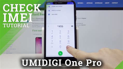 How To Check Imei Sn In Umidigi One Pro Specification Info Youtube