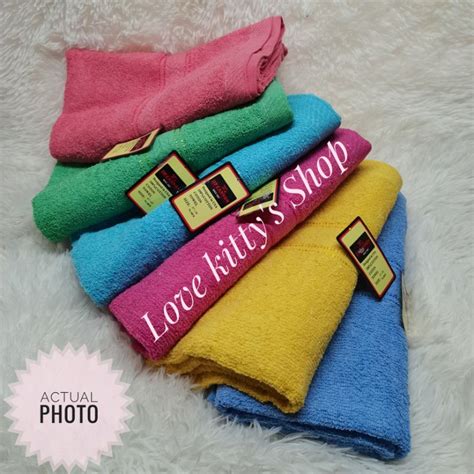 Lovekittys Cannon Bath Towel Plain Colored Shopee Philippines