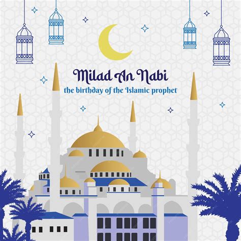 Premium Vector Banner Milad An Nabi Template