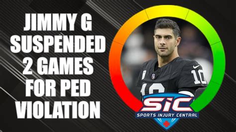 Jimmy Garoppolo Suspended Two Games For Violating Nfls Ped Policy