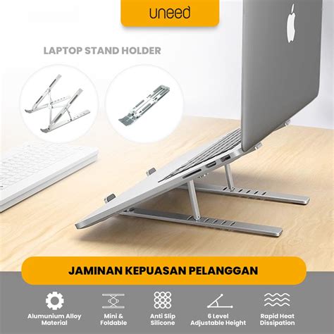 Jual Uneed Dudukan Laptop Stand Holder Laptop Aluminium Alloy Uls