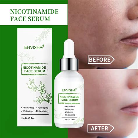 Envisha Skincare Facial Nicotinamide Serum Collagen Hyaluronic Acid