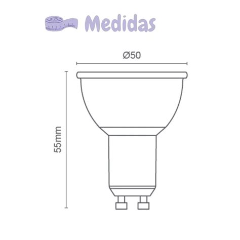 Lampada Led Taschibra Dicroica Tdl 50 7w 3000k Gu10 Bivolt Josane