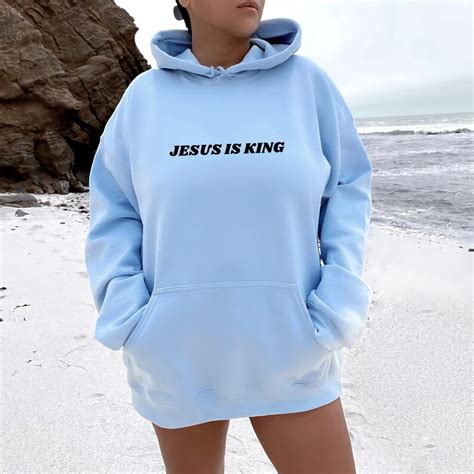 Jesus Is King Hoodie Jesus Is King Sweatshirt Trendy Etsy