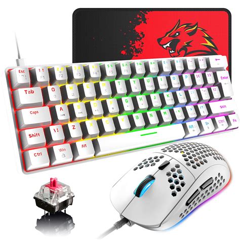 Buy Wired Mechanical Gaming Keyboard And Mouse Combo Ultra Compact