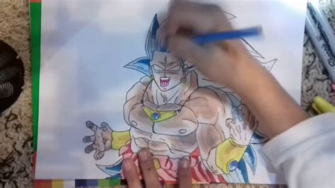 Dibujando A Broly Ssj 3 Blue Chibi Art YouTube