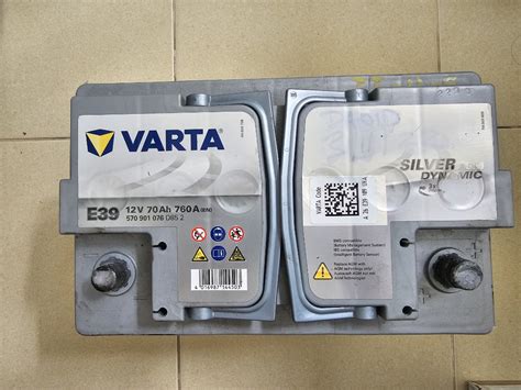 Varta E39 Silver Dynamic Car Battery, Car Accessories, Accessories on ...