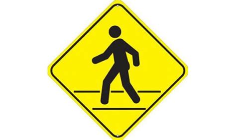 Crosswalk Warning Sign - - TreeTop Products