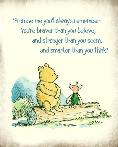 Classic Winnie The Pooh Art Print Featuring Pooh And Piglet Sitting On