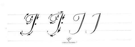 Caligraf A Copperplate C Mo Escribir La Letra J C Mo Escribir