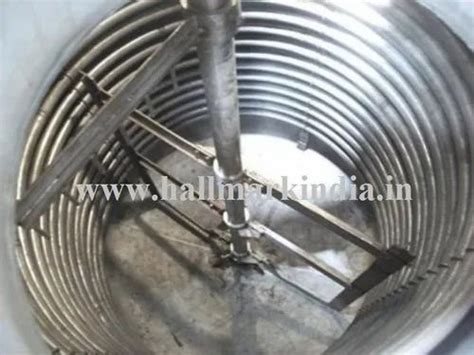 Sa 240 Gr Ss Stainless Steel Internal Coil Reactor Vessel Max Design