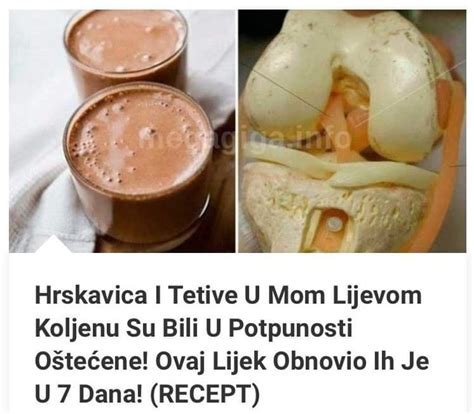 Obnovite Hrskavice I Tetive Sa Ovim Napitkom Ukusna Hrana