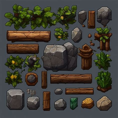 Create pixel art of basic crafting resources for an RPG game... by Dylan Martin (Sandal Bandit ...