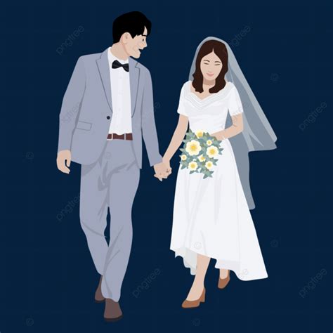 Pareja De Boda Romántica Cristiana Indonesia Vector PNG Boda