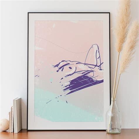 Nude Wallart Line Etsy