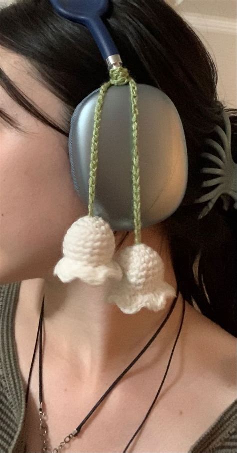 Lily Of The Valley Headphone Accessory Crochet Headphone Accessory