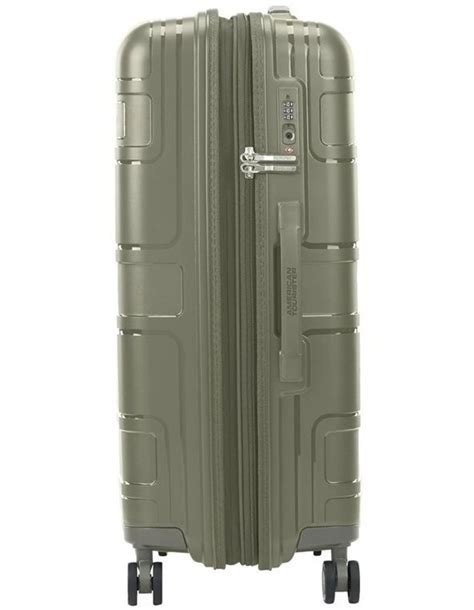 American Tourister Light Max 69cm Spinner In Khaki MYER