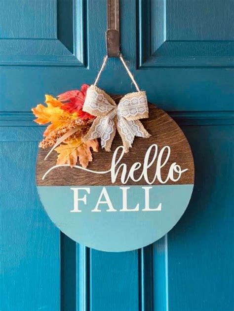 50 Best Fall Signs Autumn Door Hangers Fall Crafts Diy Fall Door