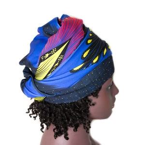 Tubular Stretch Headwrap African Head Wraps Stretch Scarf Plume Stretch