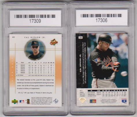 2 Different Graded Gem Mint 10 Cal Ripken Jr Cards 1994 Upper Deck