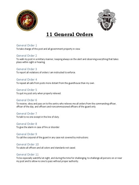 general order