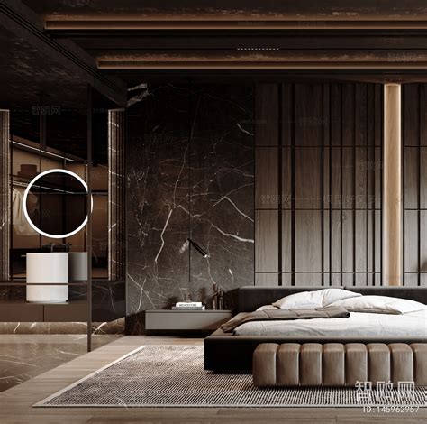 Modern Bedroom 3d Model Download Model Id 145962957 1miba