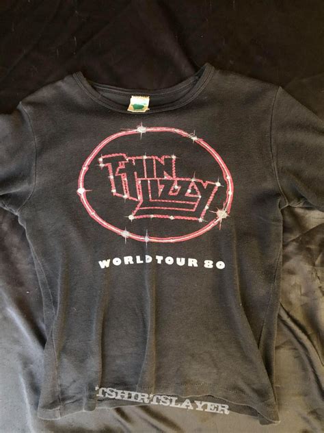 1980 Thin Lizzy Chinatown Tour Tee Tshirtslayer Tshirt And