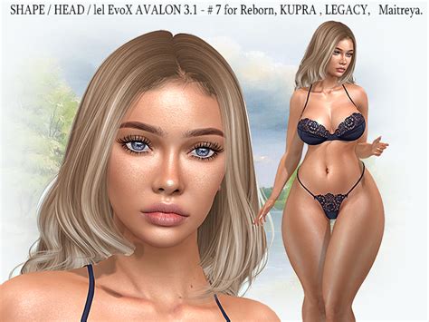 Second Life Marketplace Shape Head Lel Evox Avalon 3 1 7 For