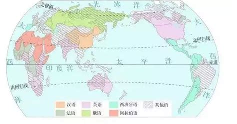 地图看世界世界语言分布图汉语是最复杂的语言英语最简单 凤凰网