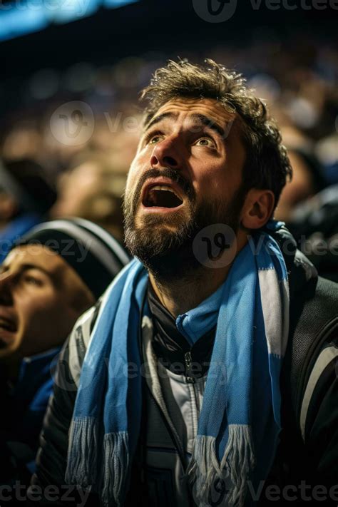 Sad Argentine soccer fans 27572057 Stock Photo at Vecteezy