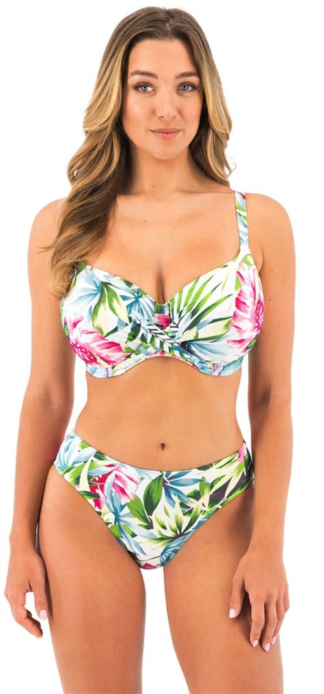 Fantasie Langkawi Tankini Full Cup Bandeau Bikini Bra Swimsuit White