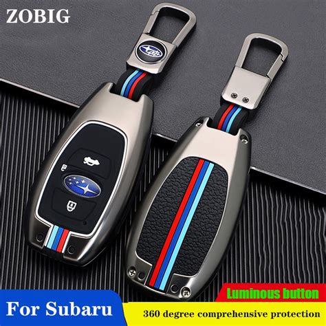 Zobig For Smart Remote Car Key Fob Cover Holder Case Fit For Subaru