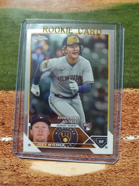 Topps Chrome Update Usc Rc Joey Wiemer Milwaukee Brew Crew