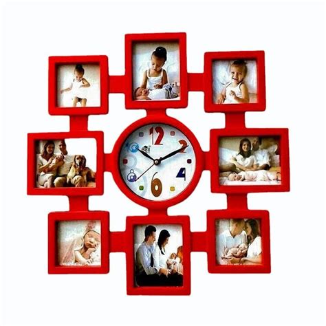 Pvc Bell Red Photo Frame Wall Clock Size X Mm Lxw At Rs