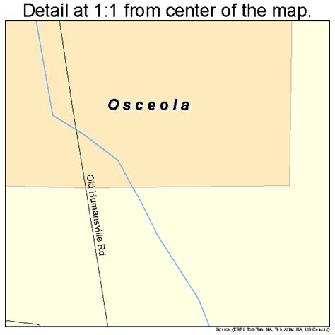 Osceola Missouri Street Map 2955388