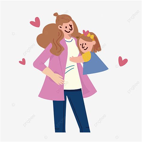 Mother Daughter Talking Vector Design Images Lady Mother With Daughter