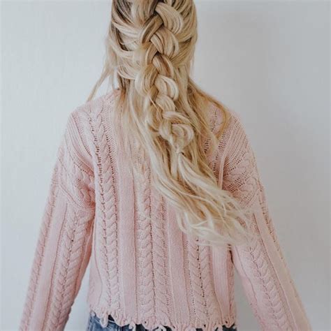 Big Braids Amberfillerup Wearing Barefoot Blonde Barefootblondehair