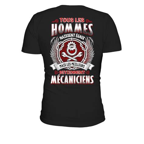 T Shirt Homme Tous Les Hommes Naissent Gaux Mais Les Meilleurs