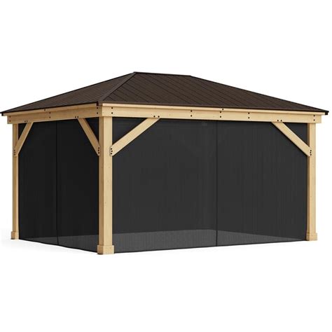 Yardistry Meridian Ft X Ft Premium Cedar Shade Gazebo With