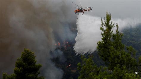 Cuarta Jornada De Incendios Forestales En Grecia En Turquía La