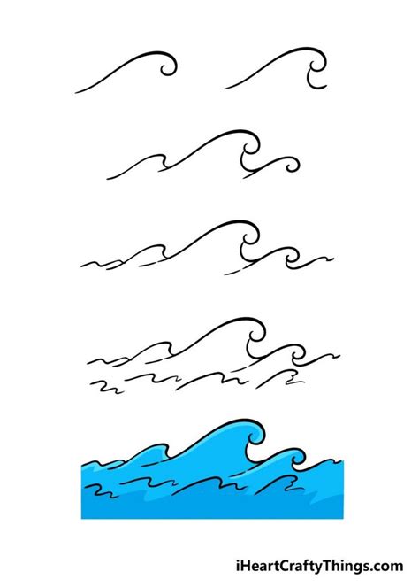 How To Draw A Wave A Step By Step Guide Ricamo Disegni