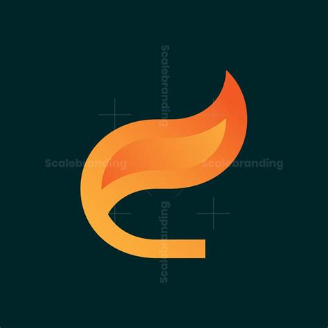 Letter E fire logo design. Letter E, Studio Logo, Premade Logo, Vector ...